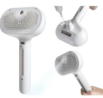Steamy Brush Pet Spray | Detangle & Defur with Ease