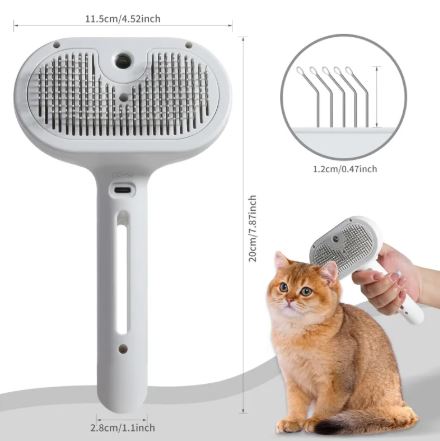 Steamy Brush Pet Spray | Detangle & Defur with Ease
