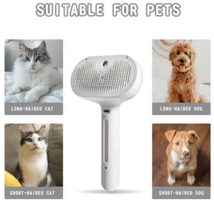 Steamy Brush Pet Spray | Detangle & Defur with Ease