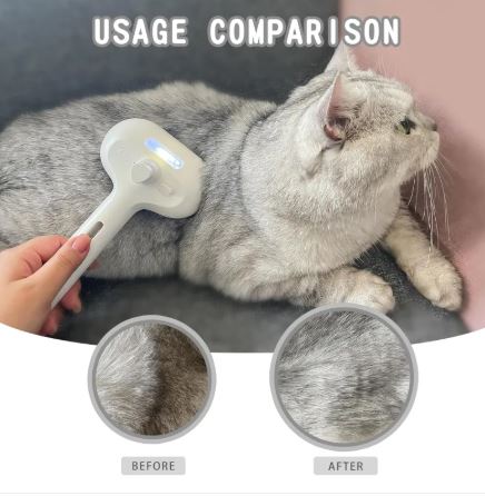 Steamy Brush Pet Spray | Detangle & Defur with Ease