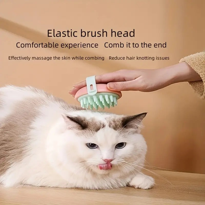 Silicone Massage Shampoo Brush for Cats & Dogs